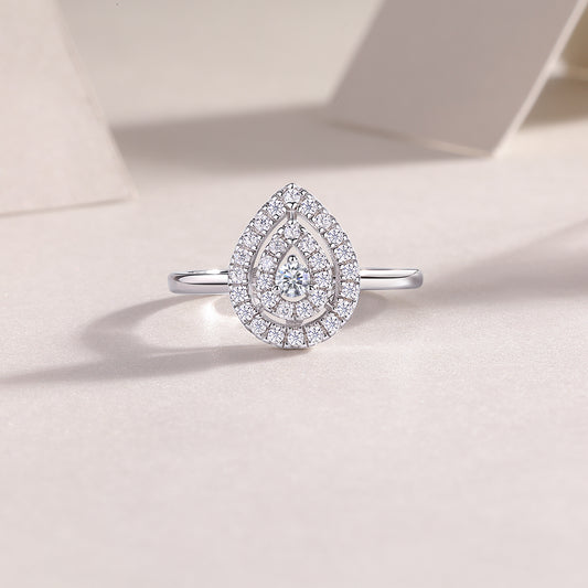 1Set Of Large Diamond Rings Luxury Fashion Set With Moissanite Silver Rings Prohibit Tk Sales - 5 - CJ