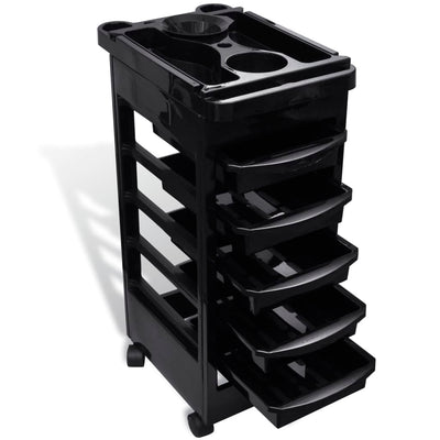 Hairdressing Trolley, Plastic with Wheels - 5 - CJ