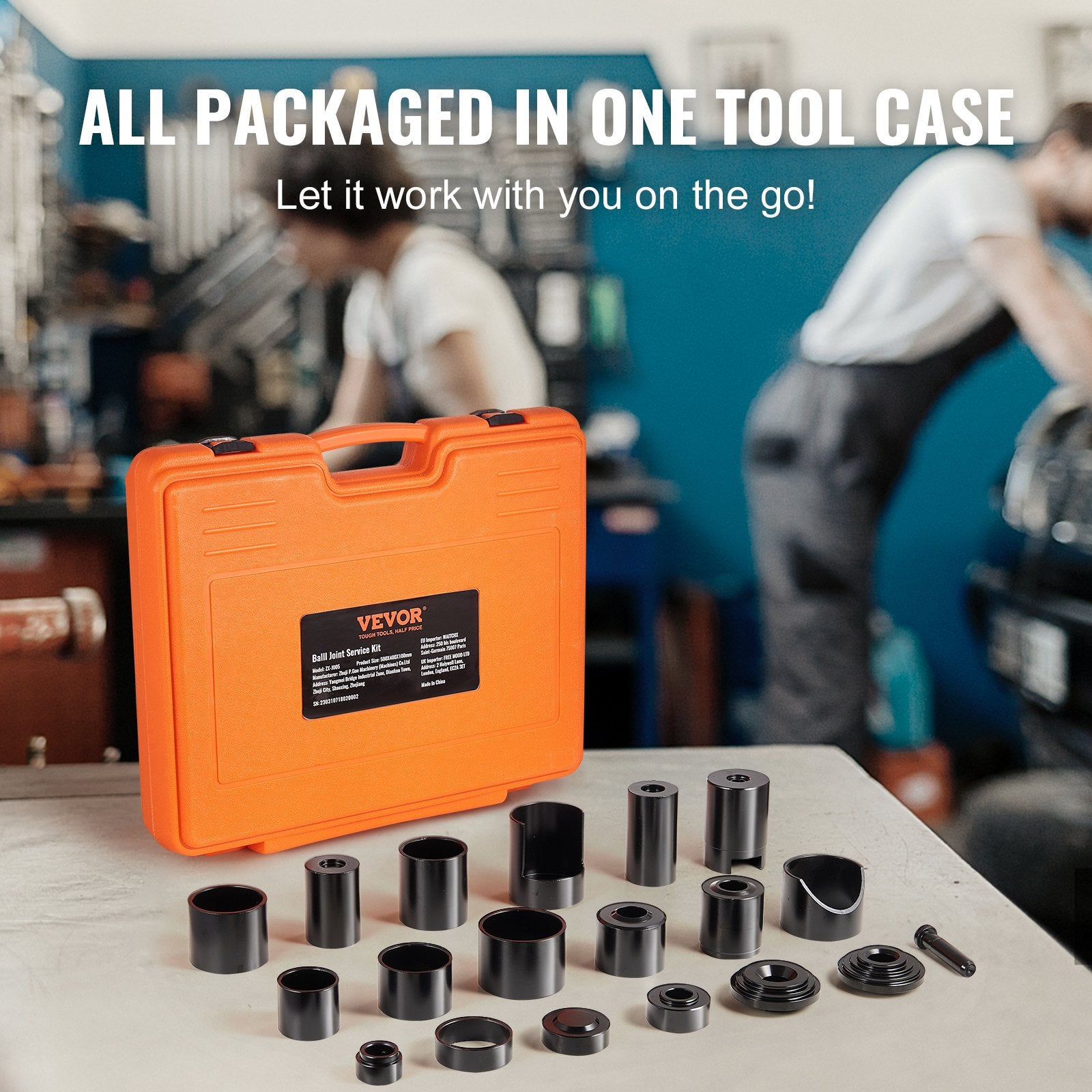 Ball Joint Press Kit, 21 PcsTool Kit, C - press Ball Joint Remove And Install Tools, For Most 2WD And 4WD Cars, Heavy Duty Ball Joint Repair Kit For Automotive Repairing - 5 - CJ