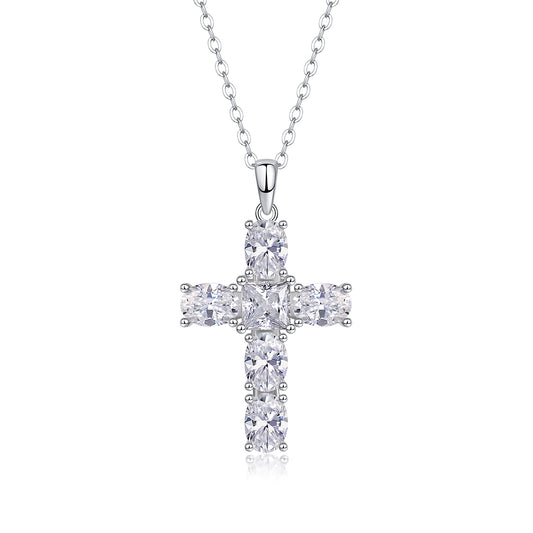 1Soul Guidance - Fashionable Jewelry Pendant Set With Moissanite S925 Sterling Silver And Platinum - plated Diamond, Moissanite Silver Jewelry Prohibit TikTok sales - 5 - cj
