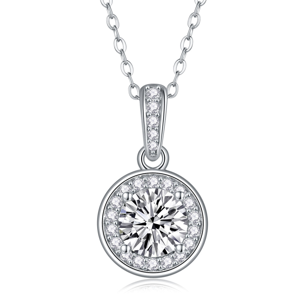 1Dark Night Elf - A Fashionable And Luxurious Diamond Jewelry Pendant Set With 1 - carat Moissan Diamond S925 Sterling Silver And Platinum Plating Prohibit TikTok sales - 5 - cj