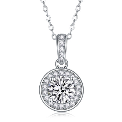 1Dark Night Elf - A Fashionable And Luxurious Diamond Jewelry Pendant Set With 1 - carat Moissan Diamond S925 Sterling Silver And Platinum Plating Prohibit TikTok sales - 5 - cj