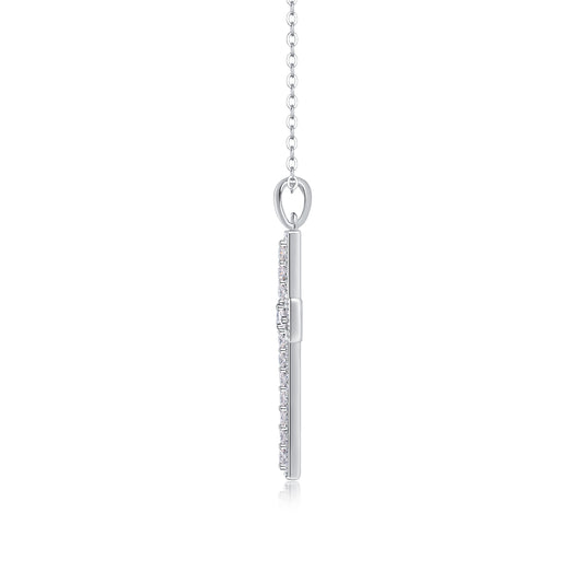 1Shelter - Fashionable Jewelry Pendant Set With Moissanite S925 Sterling Silver And Platinum - plated Cross Diamond, Moissanite Silver Jewelry Prohibit TikTok sales - 5 - CJ