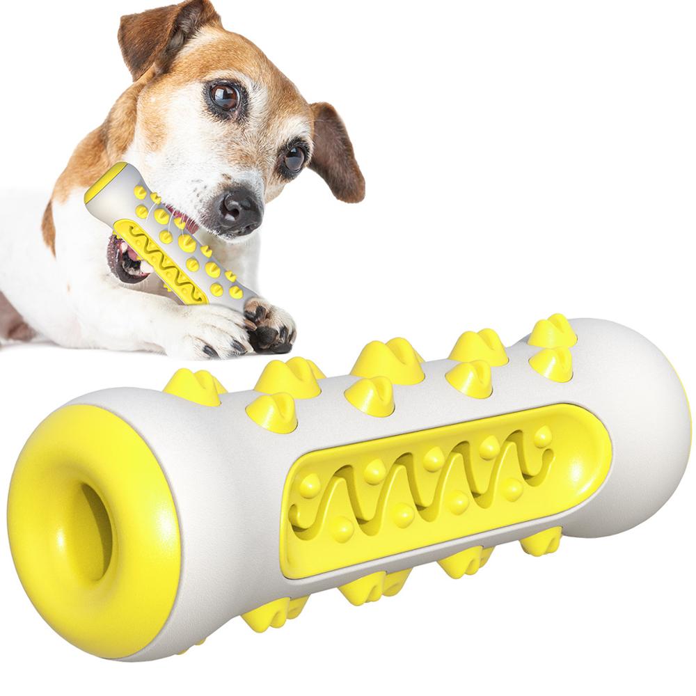 Dog Squeaky Toys For Aggressive Chewers, Tough Toothbrush Dog Chew Toy, Nearly Indestructible Rubber Toys For Pet Training, Teeth Cleaning, Playing And Chewing For Medium & Large Breeds - 5 - CJ