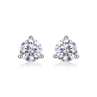 1Freeze Frame Luxury Fashion Diamond Earrings Stud Set With Mosan Diamond Silver Jewelry Prohibit TikTok sales - 5 - CJ