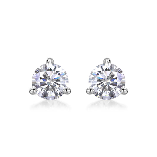 1Freeze Frame Luxury Fashion Diamond Earrings Stud Set With Mosan Diamond Silver Jewelry Prohibit TikTok sales - 5 - CJ