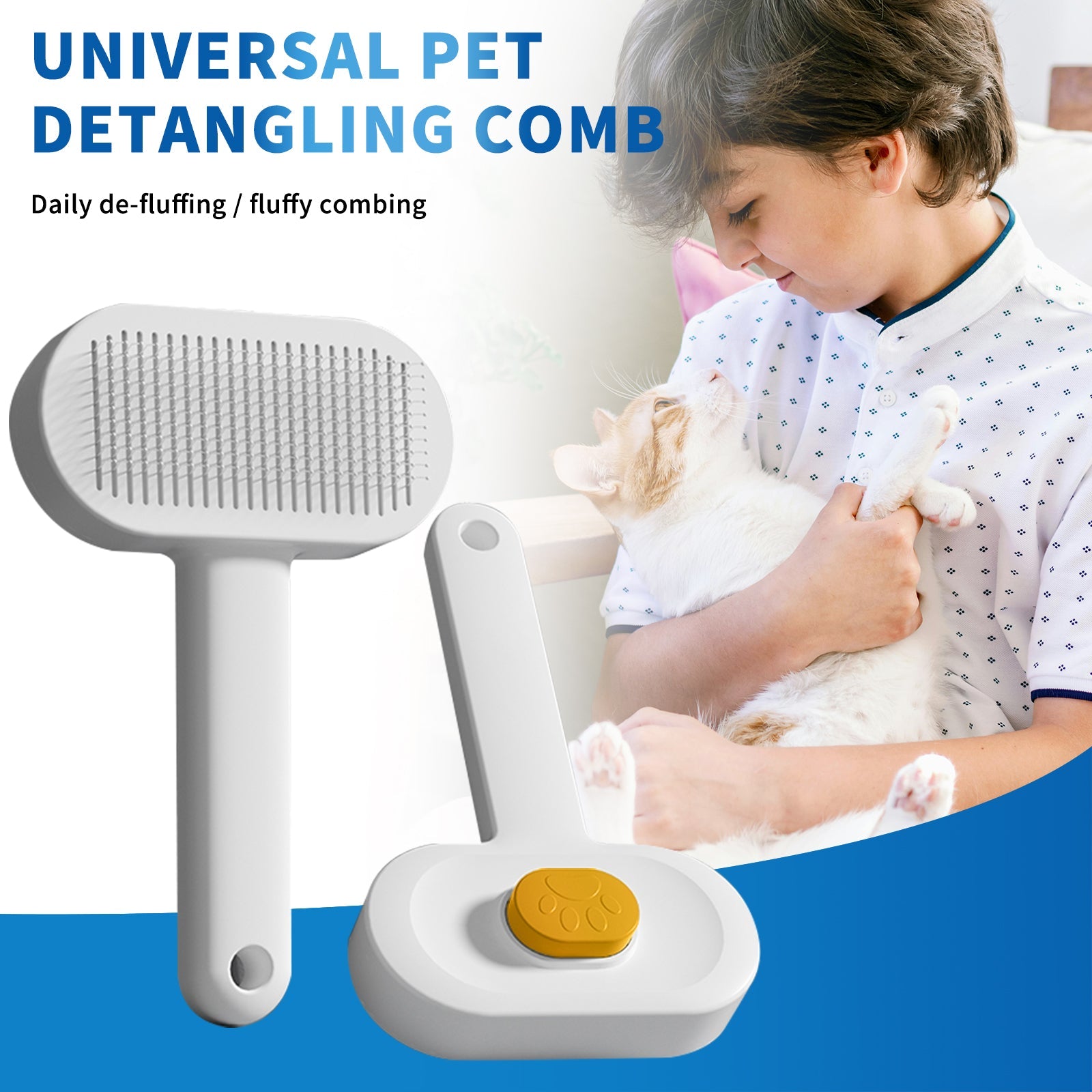Efficient Universal Pet Hair Removal Comb, Gently Smoothing Out The Tangled Hair Of Your Beloved Pet, Carefully Caring For Every Gentle Touch by CJ