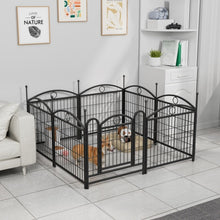 Dog Playpen Indoor 24 Inch 8 Panel Metal Dog Playpen - 5 - CJ