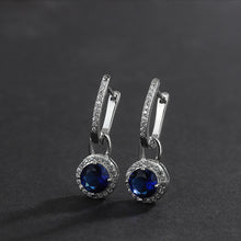 S925 Sterling Silver Zircon Long Crystal Earrings - 4 - CJ