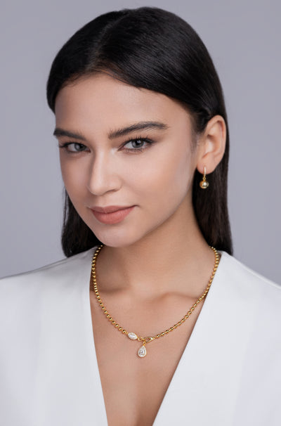 1A Fashionable Jewelry Pendant Set With Moissanite S925 Sterling Silver And Gold - plated Diamond, Moissanite Silver Jewelry Prohibit TikTok sales - 5 - CJ