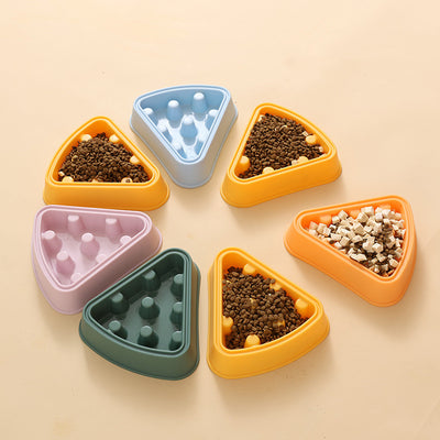 Pet Cat Dog Bowl Cartoon Pizza Single Bowl Slow Food - 0 - CJ