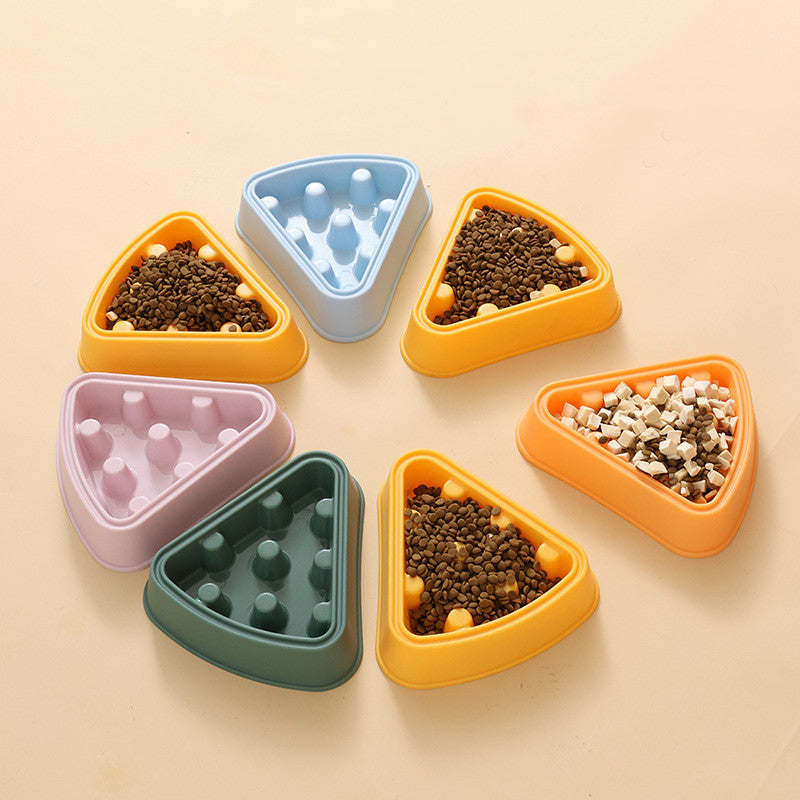 Pet Cat Dog Bowl Cartoon Pizza Single Bowl Slow Food - 0 - CJ
