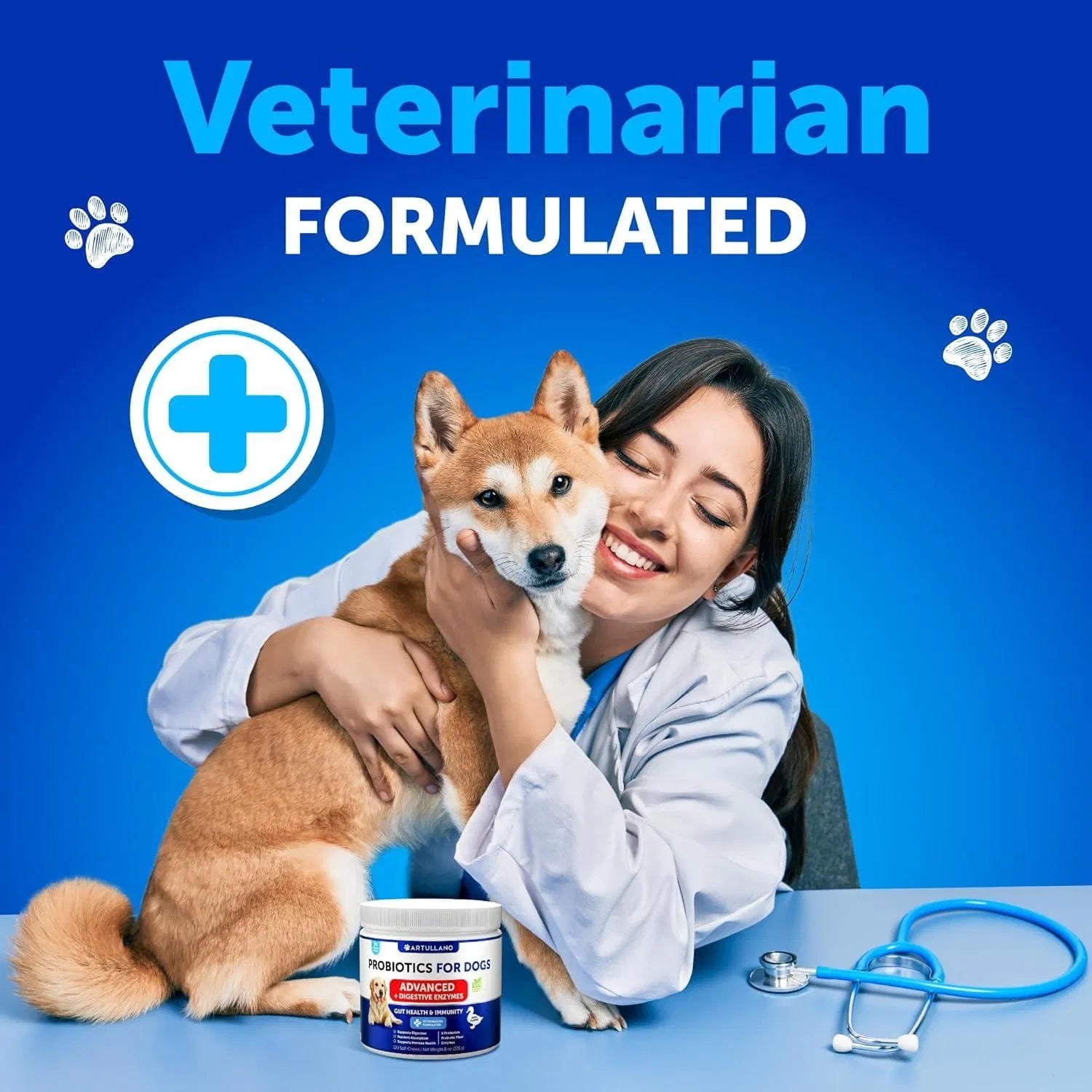 Probiotics For Dogs Support Gut Health Itchy Skin Allergies Immunity Yeast Balance Dog Probiotics And Digestive Enzymes With Prebiotics Reduce Diarrhea Gas 180 Probiotic Chews For Dogs - 5 - CJ