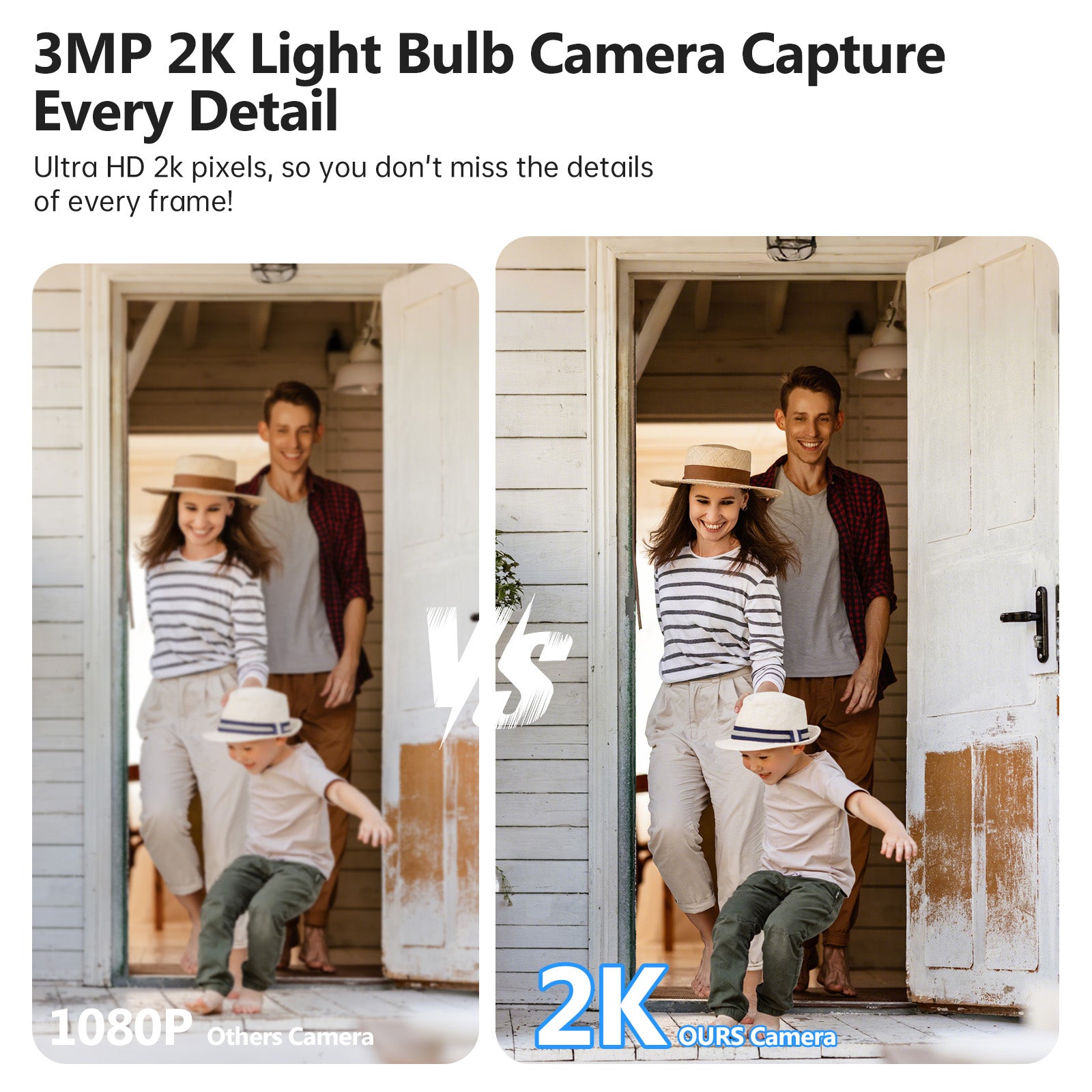 AI Detection 360 Degree HD 3MP CCTV Video Light Bulb E27 IP Wireless Mini Security Hidden Wifi Camera - 5 - CJ