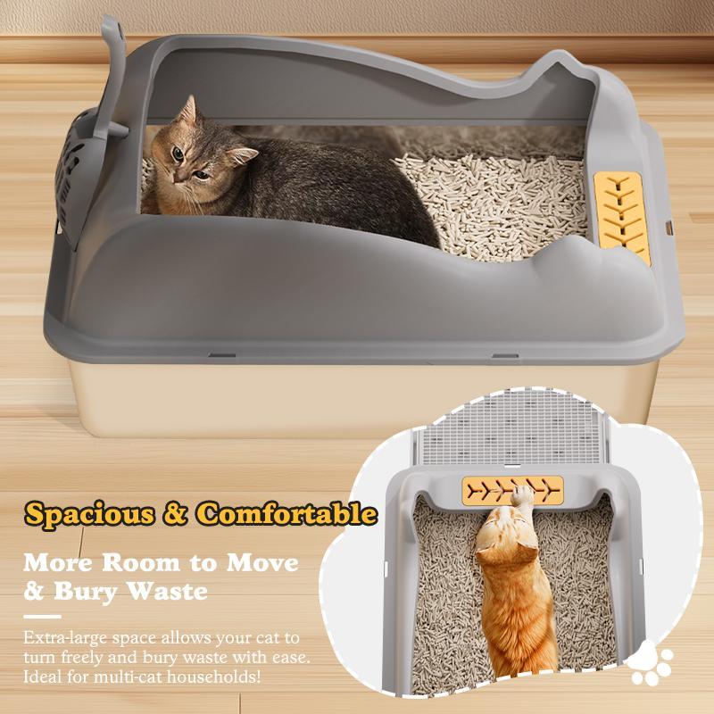 Large Stainless Steel Cat Litter Box - 5 - CJ