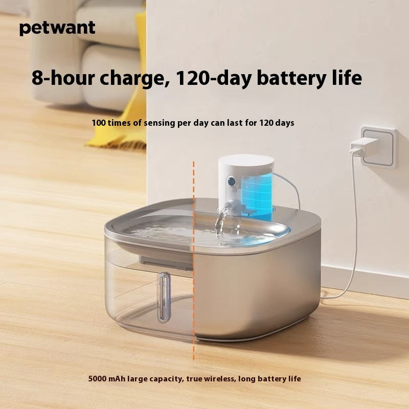 Stainless Steel Pet Water Dispenser Smart 32L Wireless Charging - 0 - CJ
