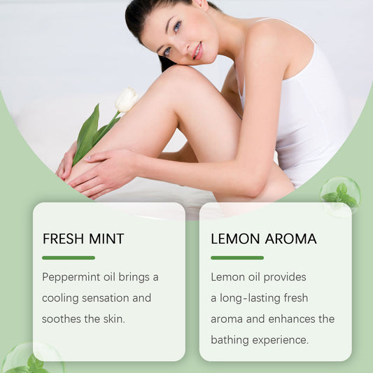 OUHOE Mint Lemon Solid Soap Gently Cleanses The Body And Moisturizes The Skin With Hand - Made Essential Oil Nourishing Bath Soap - 5 - CJ