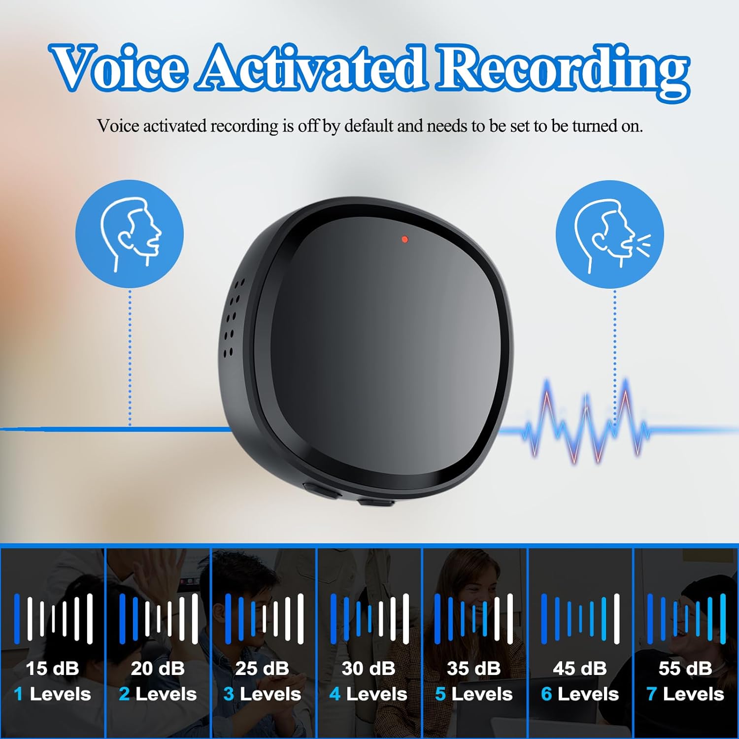 64GB Digital Voice Recorder Voice Activated Recorder For Lectures Meetings, 3 - in - 1 Portable Audio Recorder Magnetic Tape Recorder Recording Device With Speaker Instant Playback And Headphone Playback - 5 - CJ