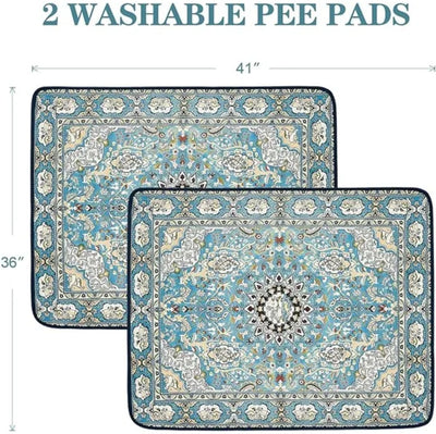 Qeils Washable Pee Pads For Dogs, 2 Pack Reusable Puppy Pads 36x41  Super Absorbent Leakproof Dog Training Pads, Non - Slip Potty Pads For Floor, Crate, Couch, Whelping Pads Litter Mat Pet Supplies - 5 - CJ
