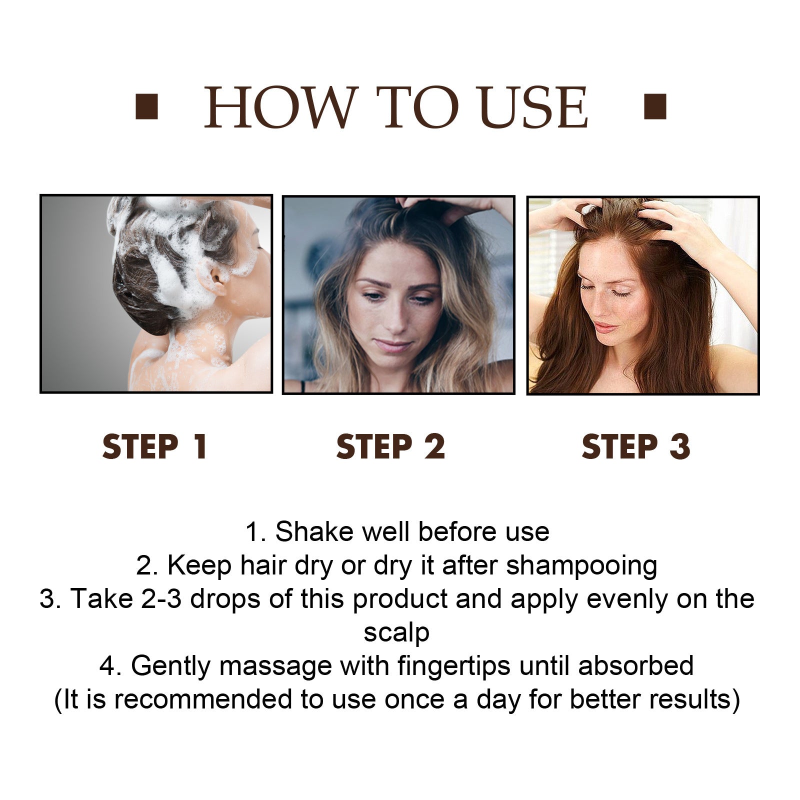 EELHOE Intense Hair Serum Moisturizing Hair Repair Hair Root Thickening Hairline Strengthening Hair Treatment - 5 - CJ