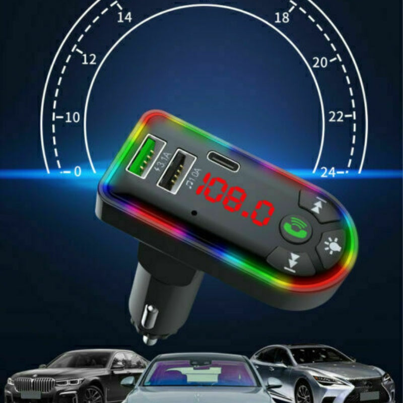 Car Bluetooth 5.0 MP3 Player FM Transmitter Radio 3.1A Fast Charger Adapter Lots - 5 - CJ