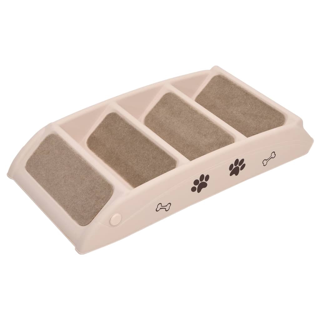 Foldable Dog Stairs Cream 62x40x49.5 cm   Dog Stairs - 5 - cjdroshippping