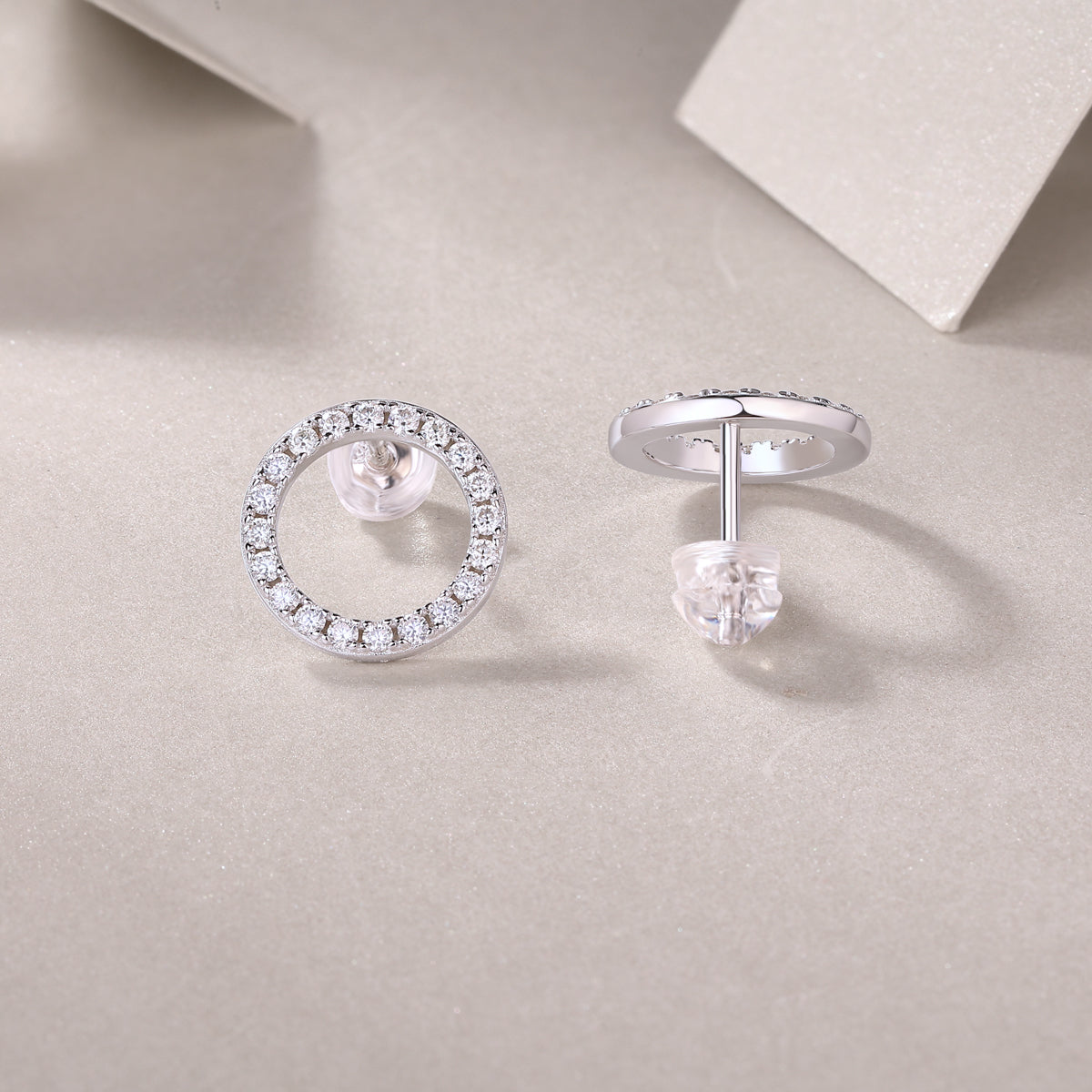 1Explore Diamond Set Moissanite Silver Earrings Luxury Fashion Diamond Earring Stud Earrings Prohibit TikTok sales - 5 - cjdropshipping