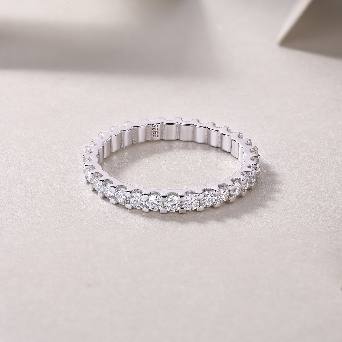 1Wish Diamond Ring Luxury Fashion Set Moissanite Silver Ring Prohibit Tk Sales - 5 - CJ