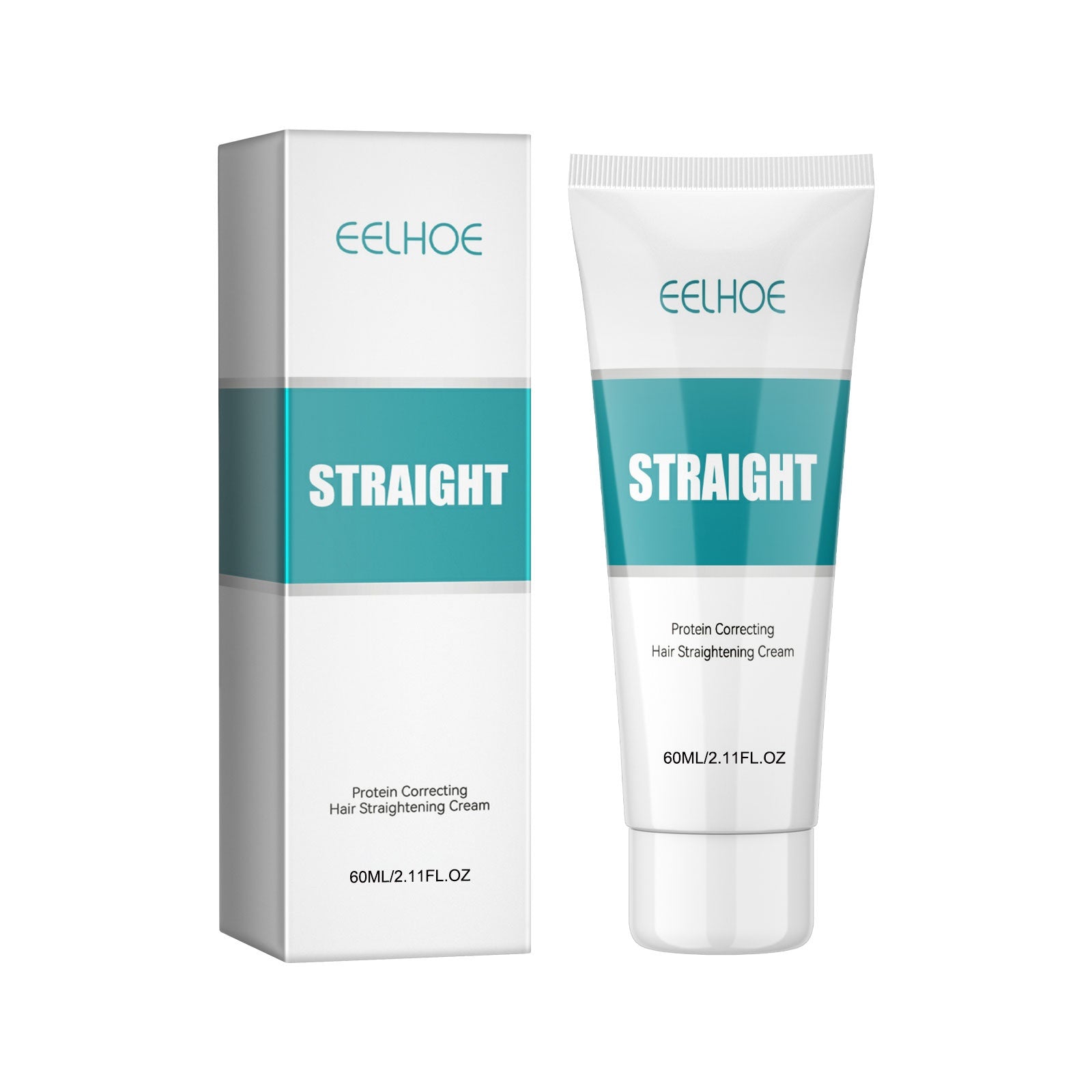 EELHOE Protein Corrective Straightening Cream Smoothes Frizz Repairs Split Ends Damaged Hair Straightening Leave - In Conditioner - 5 - CJ