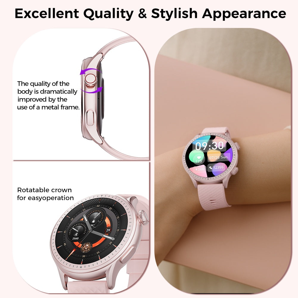 Round Screen Smartwatch, 1.43in HD 3ATM Waterproof, Equipped With Heart Rate Detection, Sleep Monitoring, And Step Tracking,100 Sports Modes Movement Monitor Holiday Gifts Fashion Watches - 5 - CJ