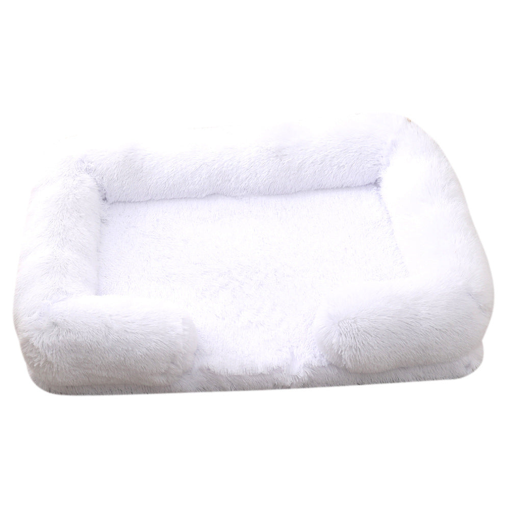 Plush Round Pet Bed Dog Bed Winter - 0 - CJ