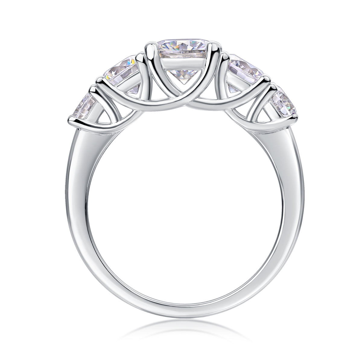 1Luxury Fashion Diamond Rings Lots Of Moissanite Silver Rings Prohibit TikTok sales - 5 - CJ