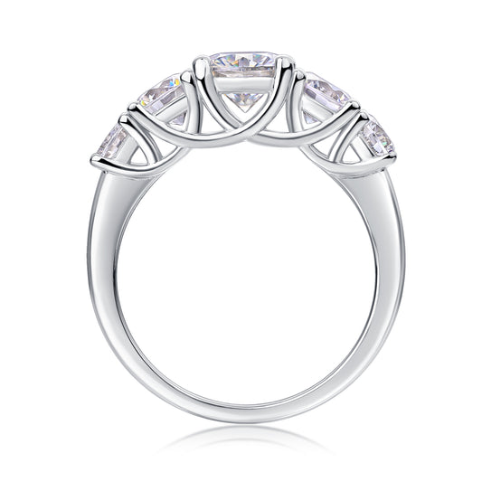 1Luxury Fashion Diamond Rings Lots Of Moissanite Silver Rings Prohibit TikTok sales - 5 - CJ