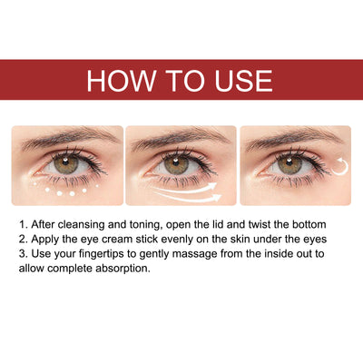 EELHOE Retinol Eye Cream Stick Helps To Reduce Fine Lines, Eye Bags, And Dark Circles While Providing Hydration And Moisturization To Firm The Skin Around The Eyes - 5 - CJ
