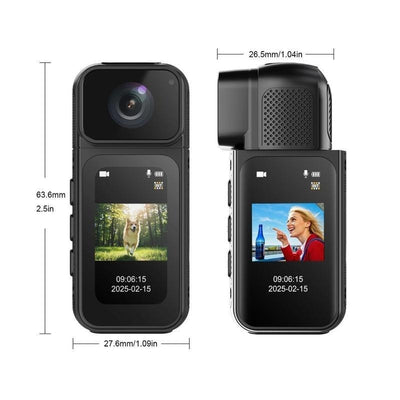 Ormos Mini Action Camera With 180 Degree Rotating Lens - 2.7K Ultra HD Thumb - Sized Camera, Magnetic Mount, WiFi APP Control, Portable Wearable Camera For Outdoor Sports & Daily Vlogging - 5 - CJ