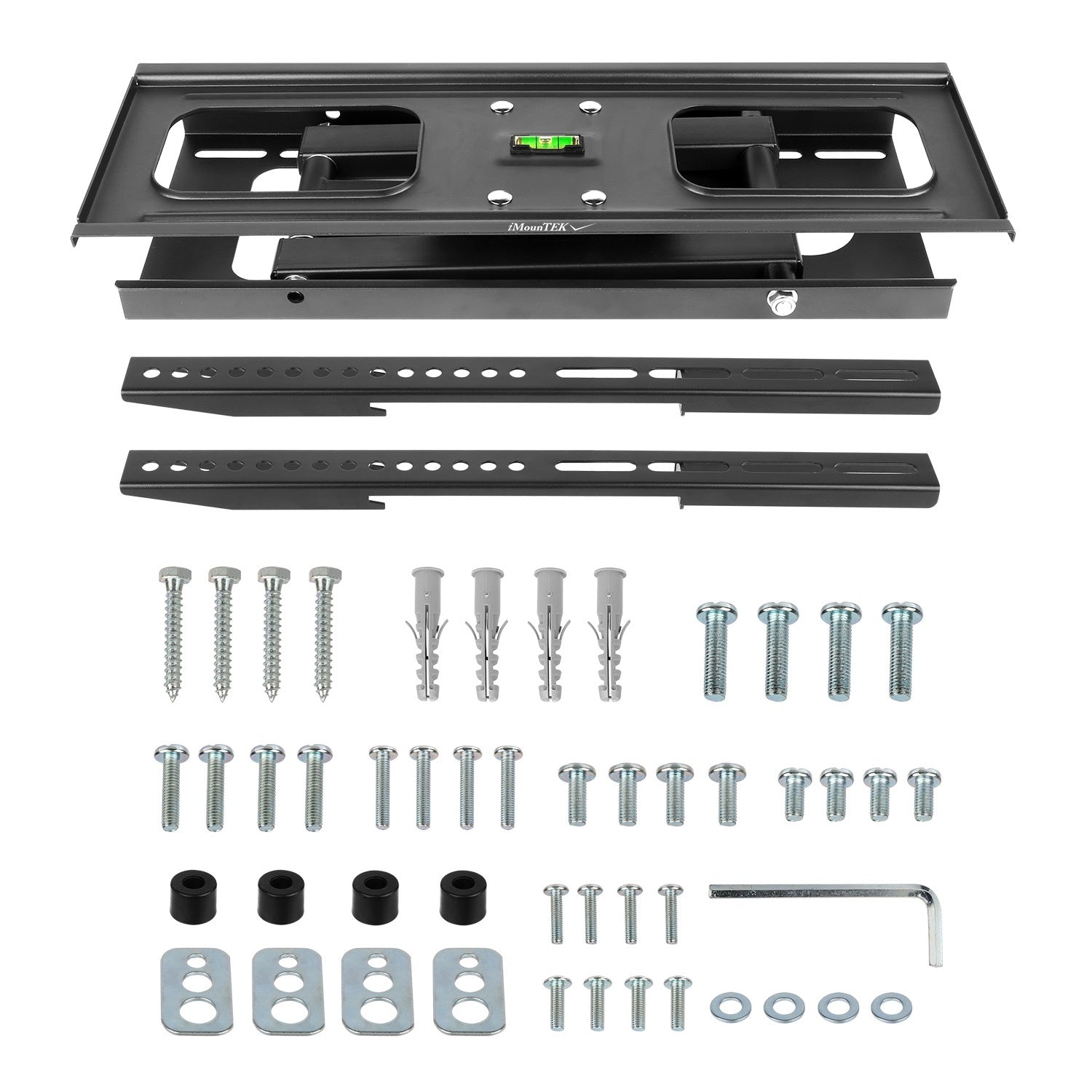 1Pc TV Wall Mount Swivel Tilt Full-Motion Articulating Wall Rack For 32in-55in TVs 99lbs Max Bearing Support VESA Up To 400x400mm