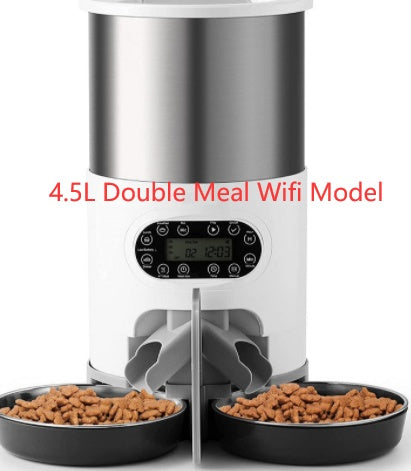 Automatic chqiue pet feeder - 0 - CJ - 4.5L Double Meal Wifi Model - AU - CJYC154727624XC