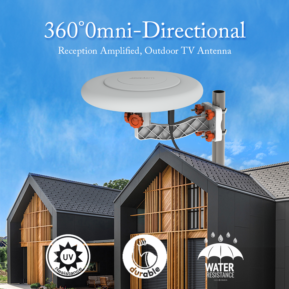 TA - A1 360 Degree Steering TV Antenna UV Dual Band 47 - 860 MHz 15 - 18dB HD Outdoor, Forbidden Platform - Walmart, Amazon - 5 - CJ