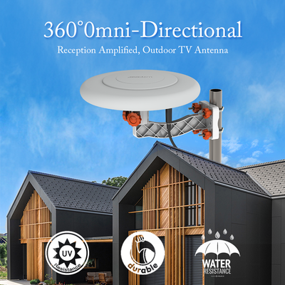 TA - A1 360 Degree Steering TV Antenna UV Dual Band 47 - 860 MHz 15 - 18dB HD Outdoor, Forbidden Platform - Walmart, Amazon - 5 - CJ