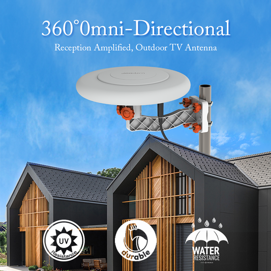 TA - A1 360 Degree Steering TV Antenna UV Dual Band 47 - 860 MHz 15 - 18dB HD Outdoor, Forbidden Platform - Walmart, Amazon - 5 - CJ