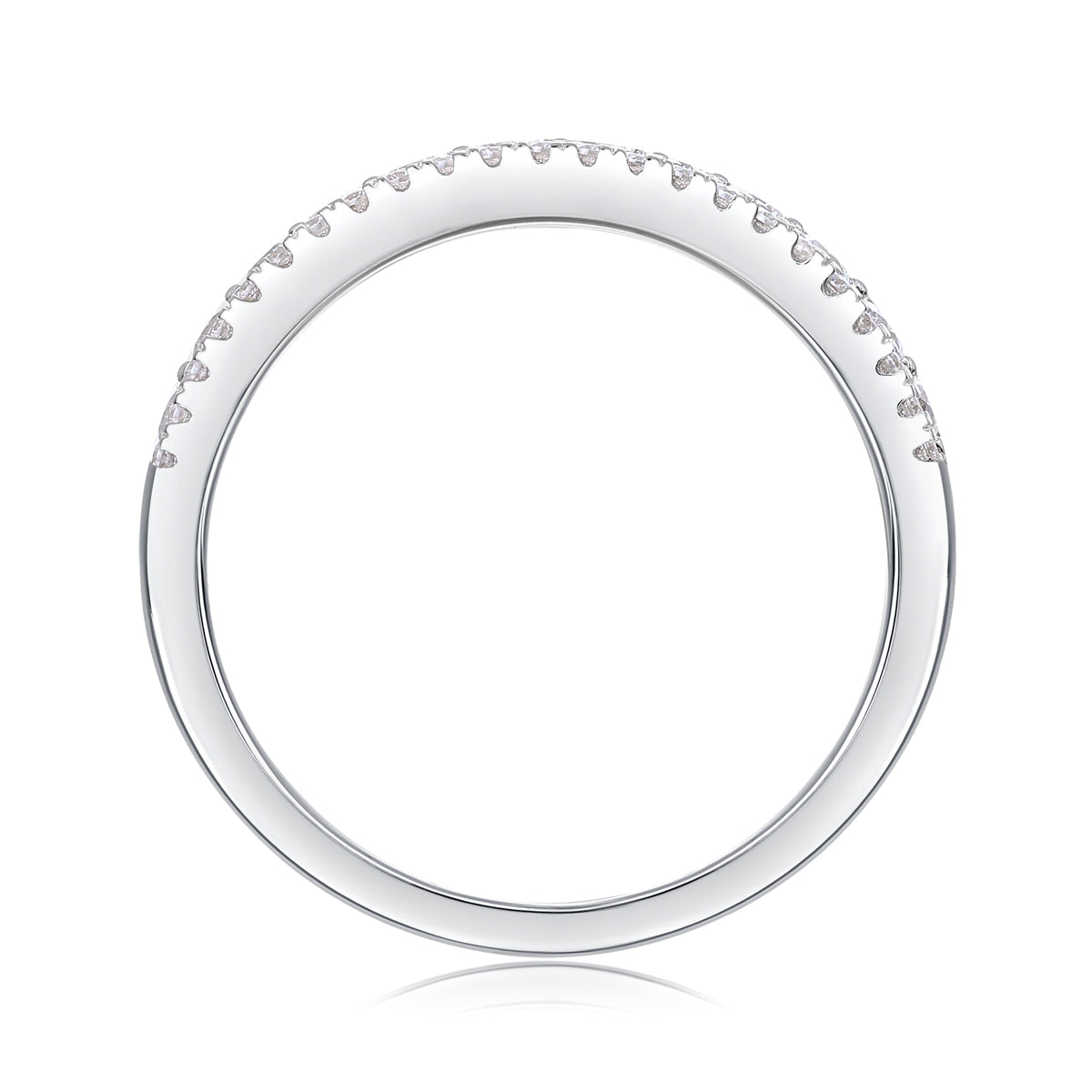 1Luxury Fashion Multi - row Diamond Ring With Moissanite Silver Ring Prohibit TikTok sales - 5 - CJ
