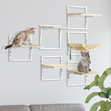 PawHut 6 - pc Modern Cat Wall Shelves For Indoor Cats, Height Adjustable Jumping Platforms - 5 - CJ