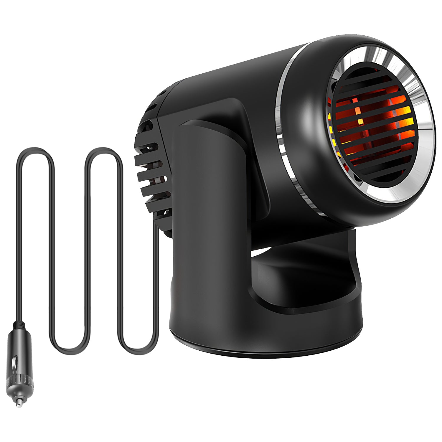 24V 160W Or 12V 120W Portable Car Heater 2 In 1 Heating Cooling Fan Rotatable Demister Defroster With 4.92ft Cord - 5.0 - CJ