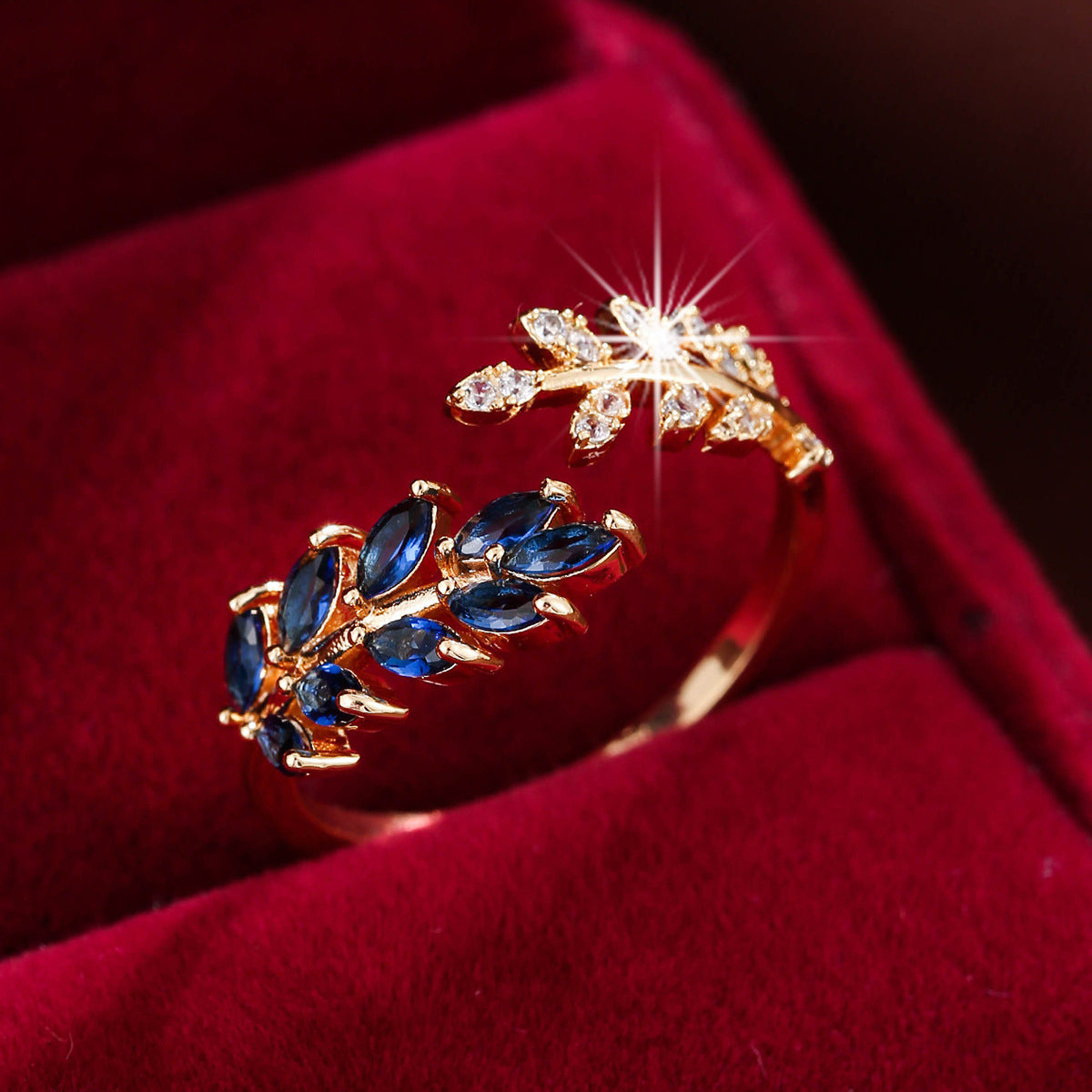 Simple Fashion Creative Leaf Wheat Ring - 0 - CJ