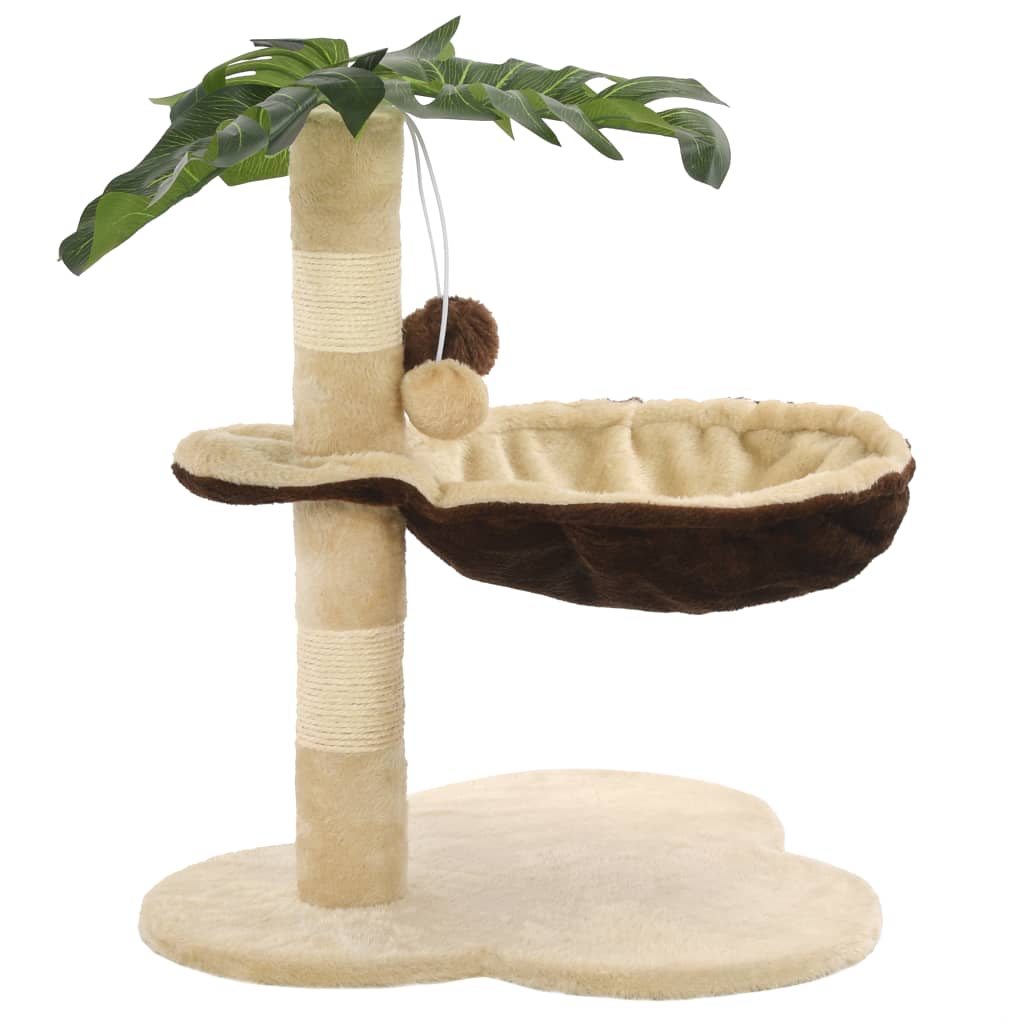Cat Scratching Post with Sisal Scratching Bar 50 cm Beige and Brown - 5 - CJ