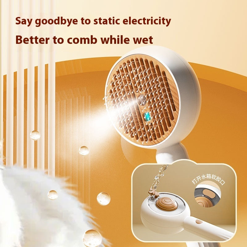 Cat Spray Comb Stainless Steel Pet One - click Hair Removal Brush - 0 - CJ