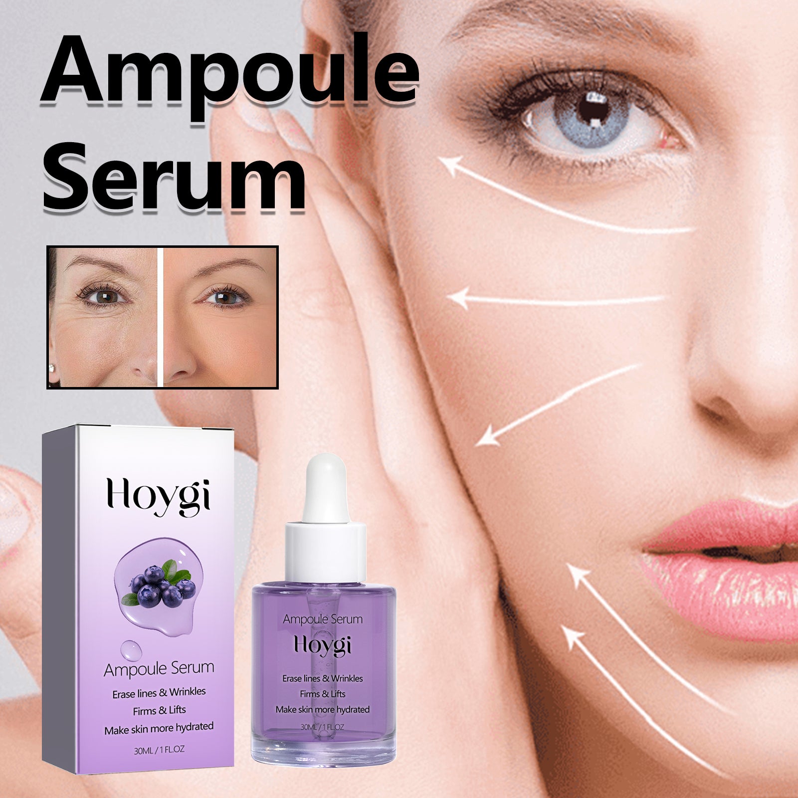 Hoygi Ampoule Serum, Firming And Softening Facial Wrinkles Anti - Wrinkle Moisturizing Essence - 5 - CJ