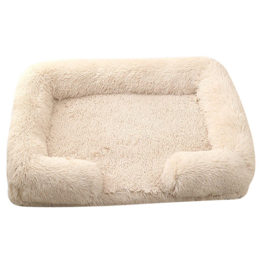 Plush Round Pet Bed Dog Bed Winter - 0 - CJ
