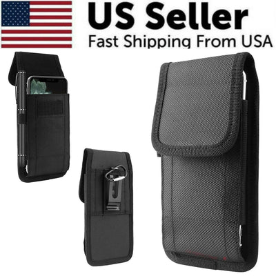 Vertical Cell Phone Holster Pouch Wallet Case With Belt Clip For - 5 - CJ