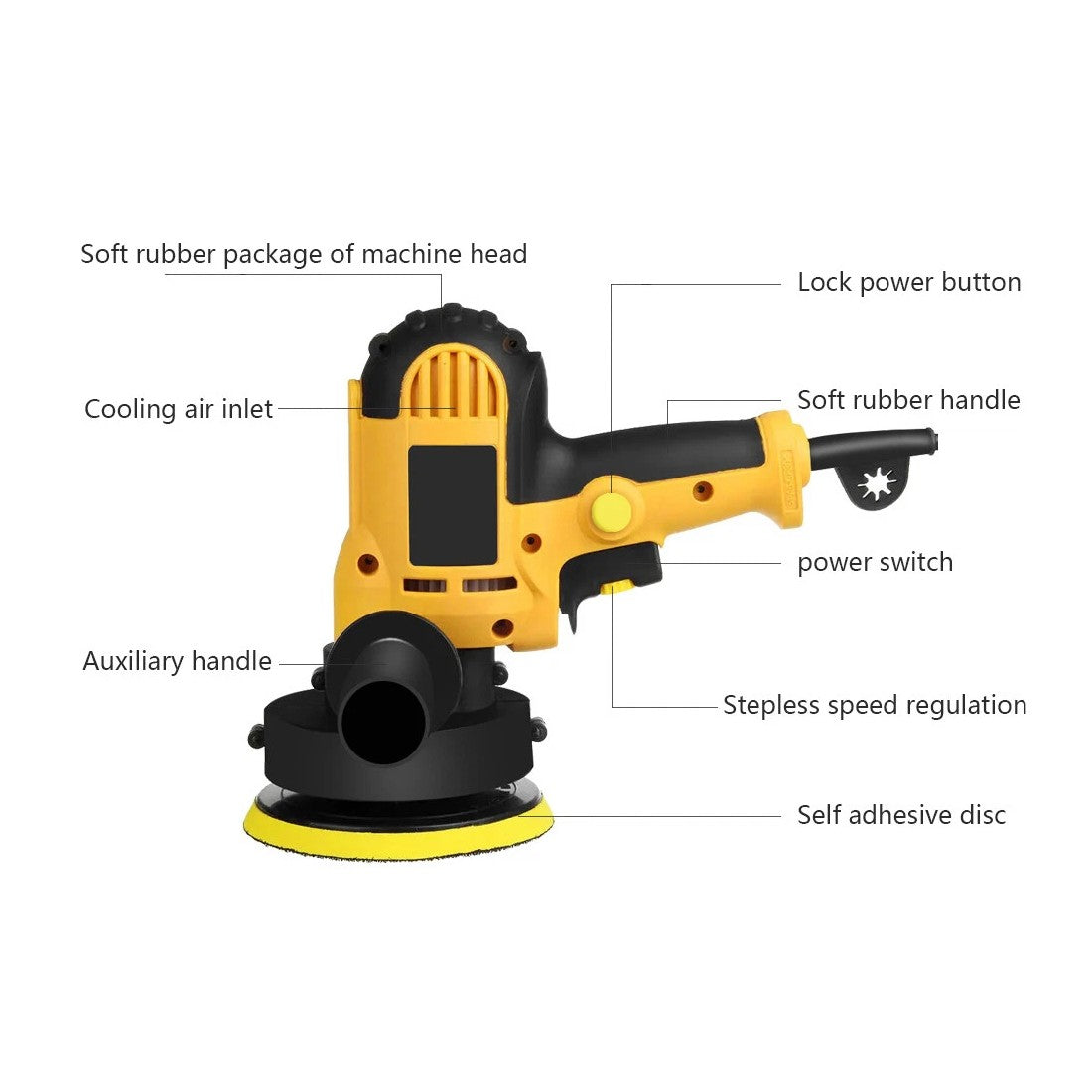 31Pcs Electric Polisher Buffer Sander Car Polisher With Polishing Sponge Kit - 5 - CJ